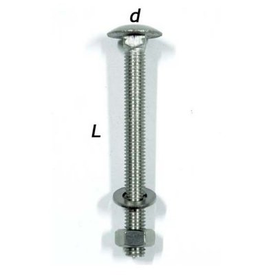 <p>13132: tornillo 603 con tuerca y arandela inox 8*60 / d: 8 / L: 60 <br />13133: tornillo 603 con tuerca y arandela inox 8*80 / d: 8 / L: 80 <br />13134: tornillo 603 con tuerca y arandela inox 8*100 / d: 8 / L: 100<br />Tornillo 603 con tuerca y arandela latón 8* / d: 8</p>